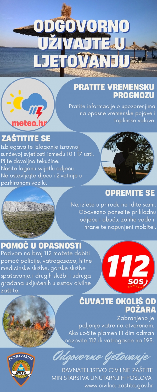 ODGOVORNO UŽIVAJTE U LJETU